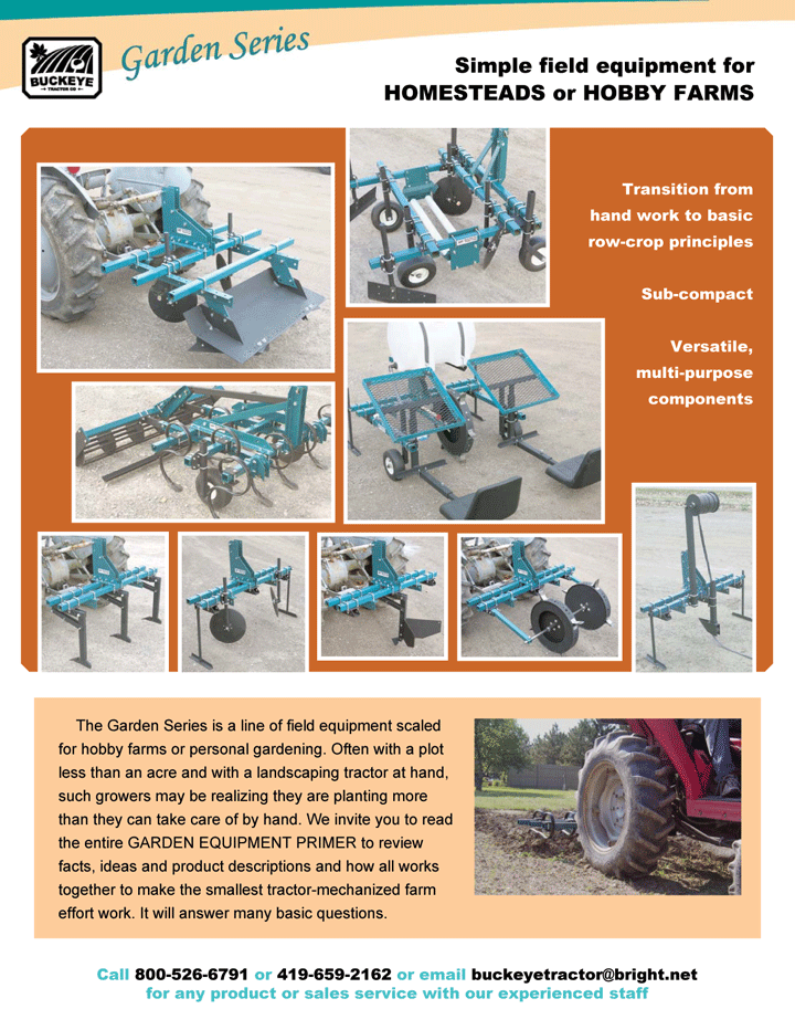 Buckeye Tractor Online Catalog Garden Series Page 01